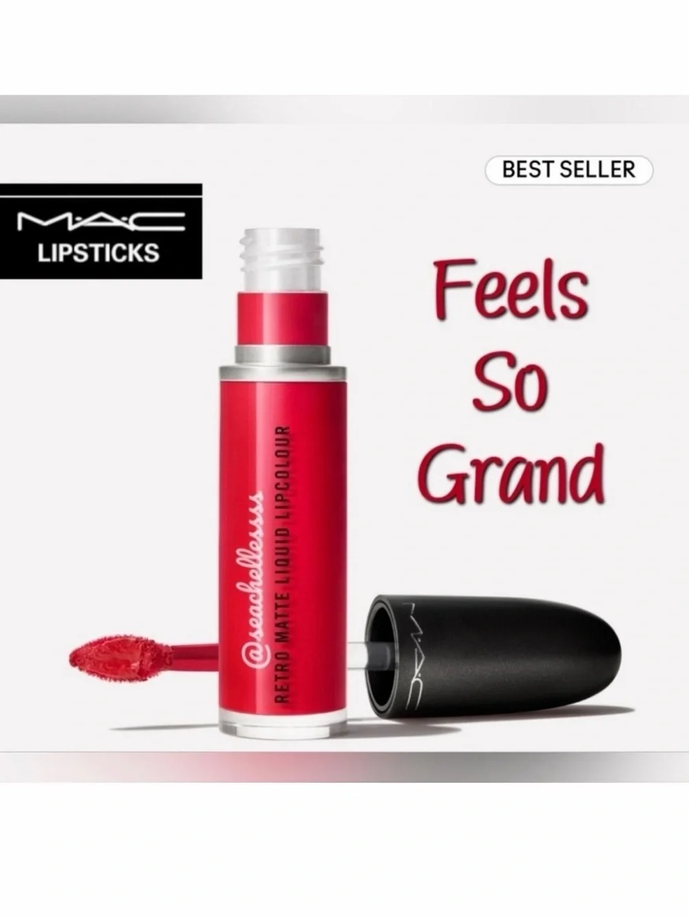 Mac Retro Matte Lipstick Feels So Grand Red Brand New In Box Authentic